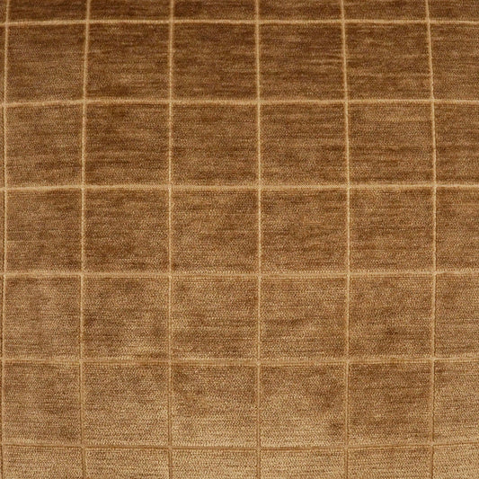 D.V. KAP HOME 4317-C-YARD Camden Check Fabric - Cumin Solid, Plaid - Check  Brown   - Camden Check