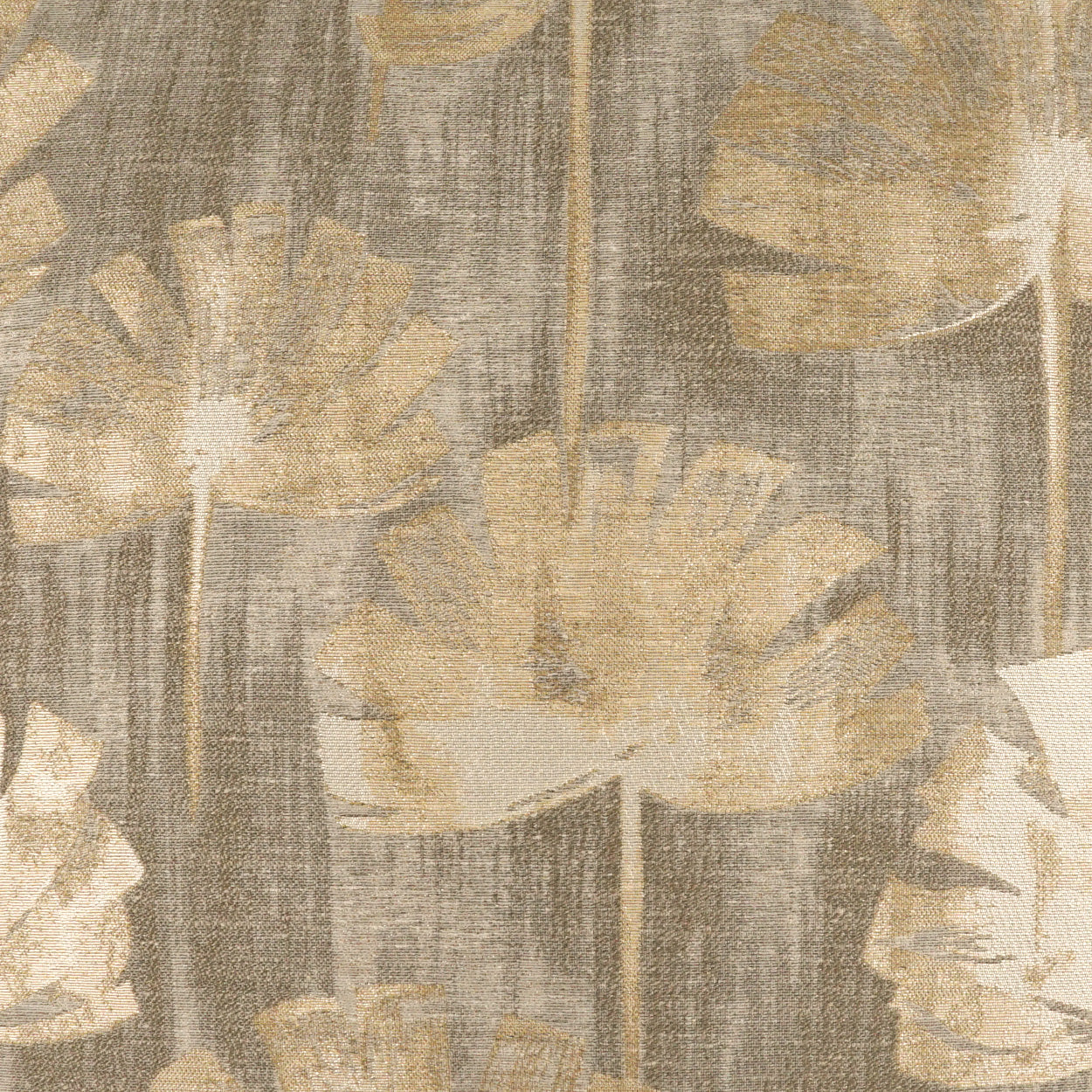 D.V. KAP HOME   24" x 24" Emberleaf Pillow - Taupe Floral, Transitional, Glam    - 4318-T-2424