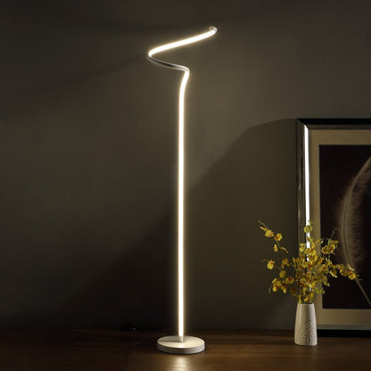51" White LED Novelty Floor Lamp With White