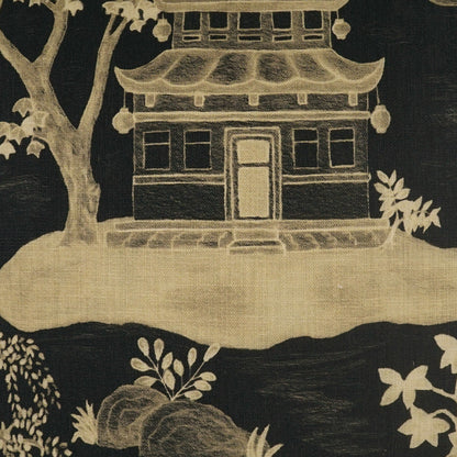 D.V. KAP HOME   24" x 24" Tang Pillow - Black Novelty, Traditional    - 4320-B-2424