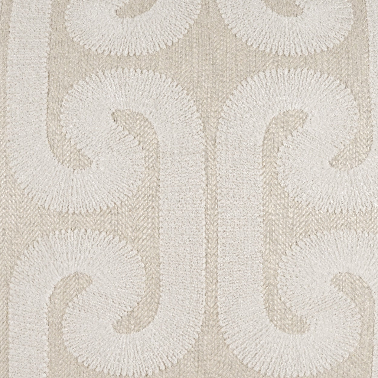 D.V. KAP HOME 4331-P-YARD Hathaway Fabric - Pearl Global, Beach, Transitional, Traditional  Ivory, White   - Hathaway