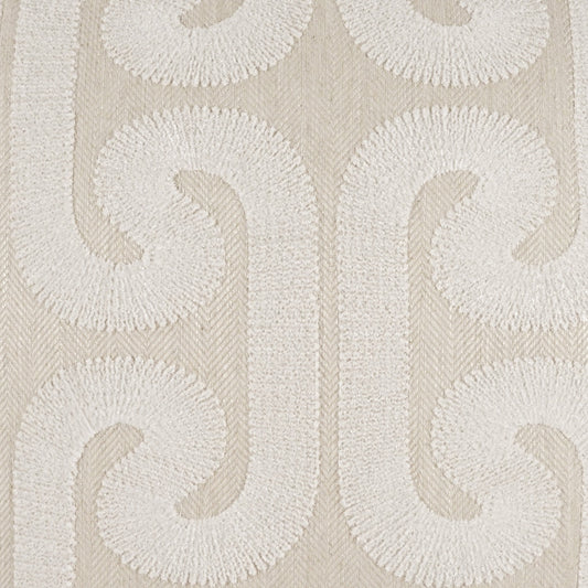 D.V. KAP HOME 4331-P-YARD Hathaway Fabric - Pearl Global, Beach, Transitional, Traditional  Ivory, White   - Hathaway