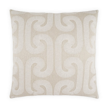 D.V. KAP HOME   24" x 24" Hathaway Pillow - Pearl Global, Beach, Transitional, Traditional    - 4331-P-2424