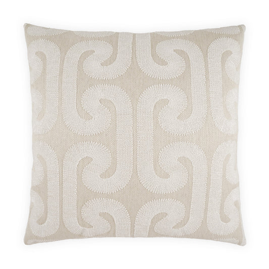 D.V. KAP HOME   24" x 24" Hathaway Pillow - Pearl Global, Beach, Transitional, Traditional    - 4331-P-2424
