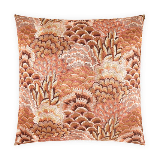 D.V. KAP HOME   24" x 24" Milla Floral, Embroidery, Traditional, transitional    - 4332-S-2424