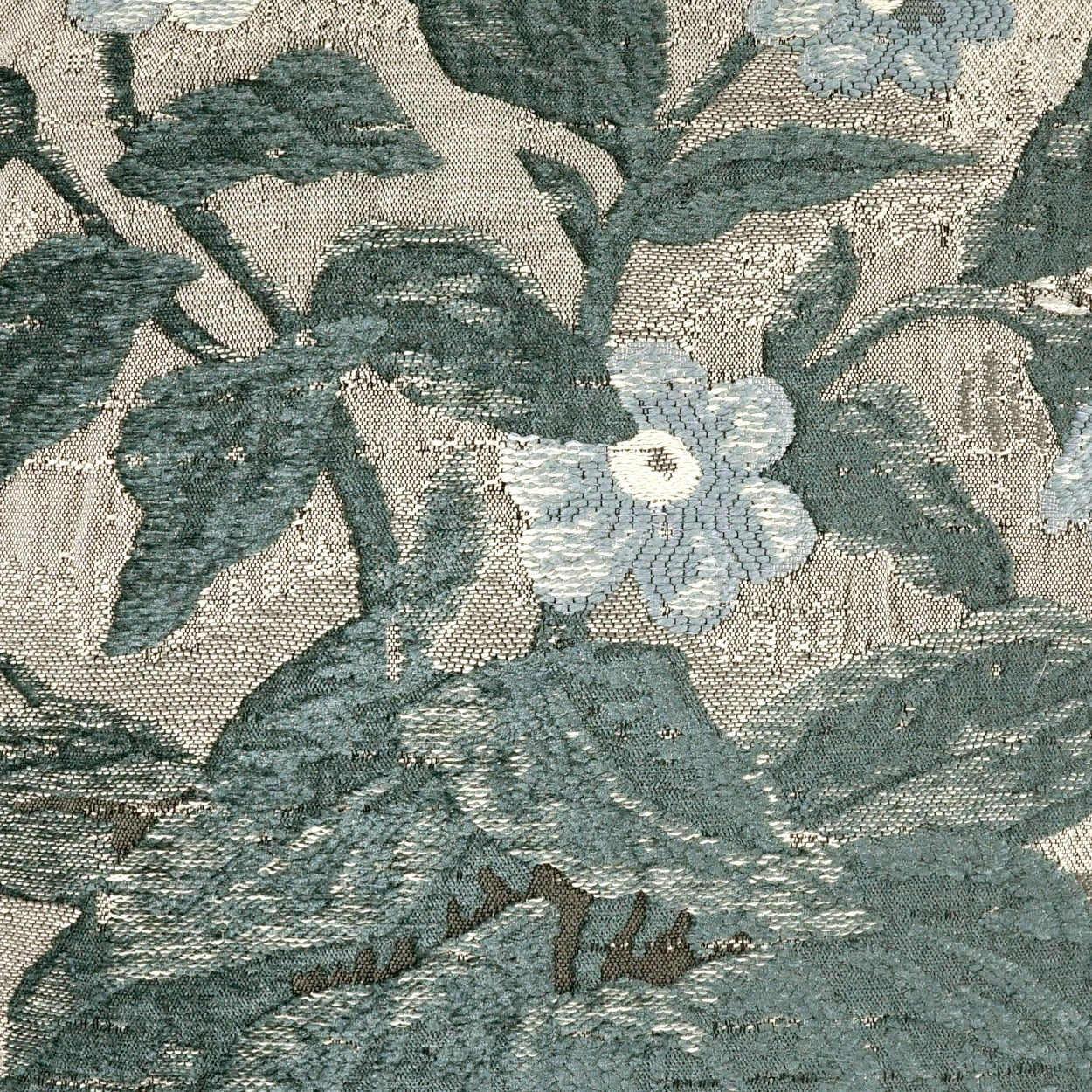 D.V. KAP HOME 4335-B-YARD Barcelos Fabric - Baltic Floral, Traditional, Farmhouse  Turquoise,Teal, Mist   - Barcelos