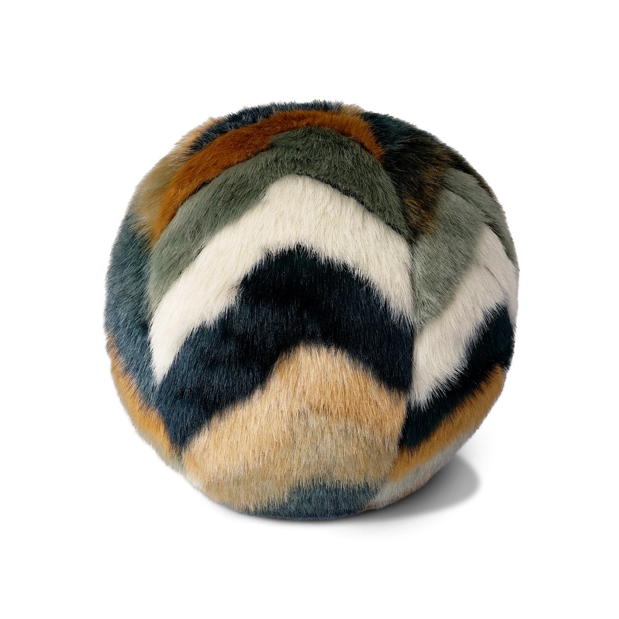 D.V. KAP HOME   12" x 12" Furdi Faux Fur, Chevron, Transitional, Modern    - 4336-1212