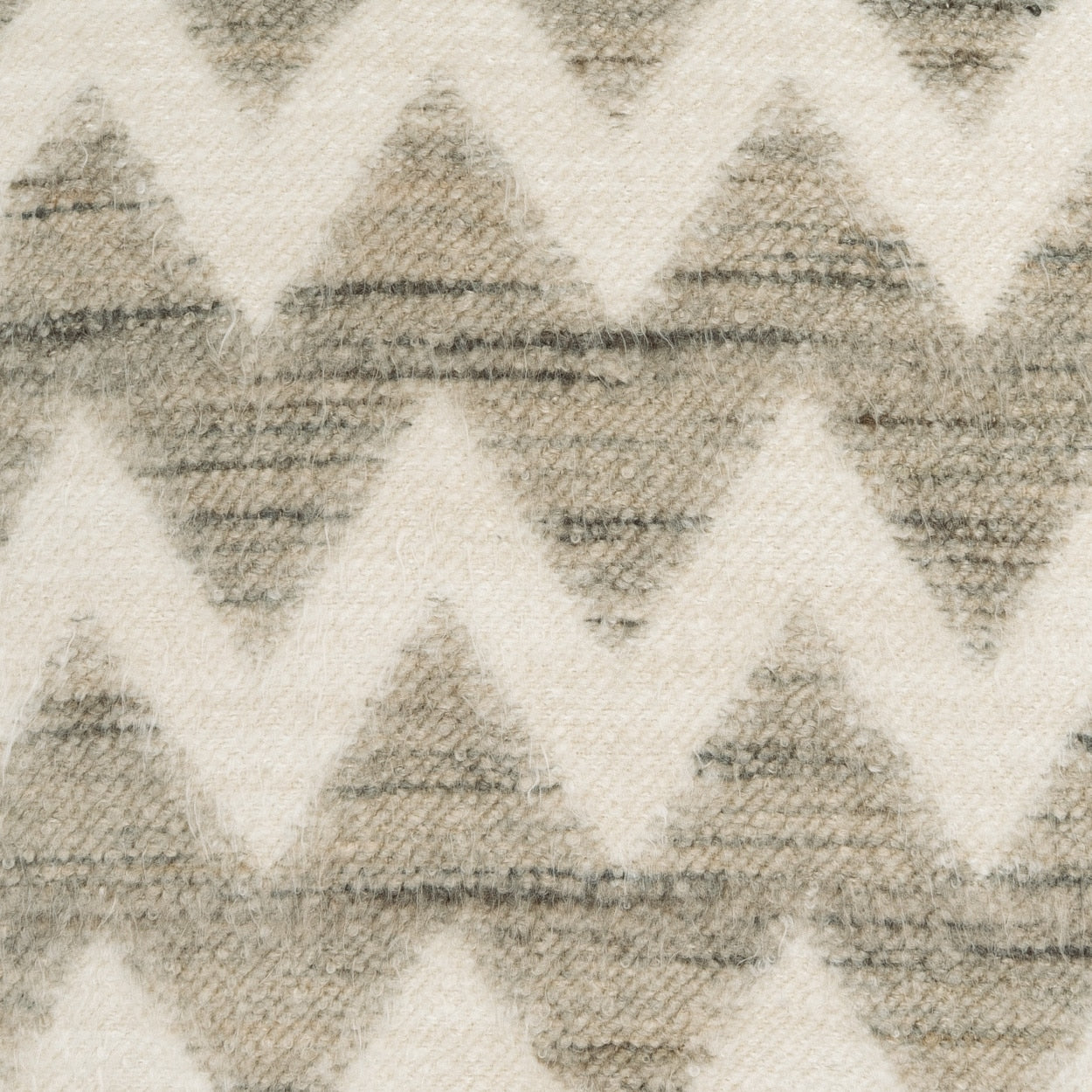 D.V. KAP HOME 4337-B-YARD Leonne Fabric - Bisque Chevron  Ivory, Taupe   - Leonne