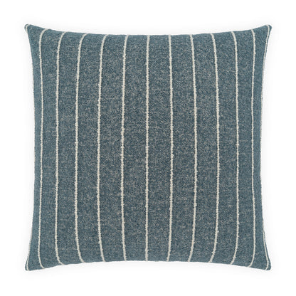 D.V. KAP HOME   24" x 24" Traverse Pillow - Blue Stripes, Farmhouse, Beach    - 4340-B-2424