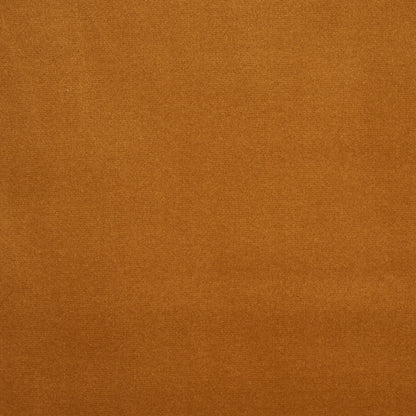 Rust-orange velvet swatch with soft nap; ideal for apparel or upholstery.
