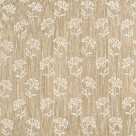 D.V. KAP HOME 4345-YARD Thistle Fabric Floral, Farmhouse  Taupe   - Thistle
