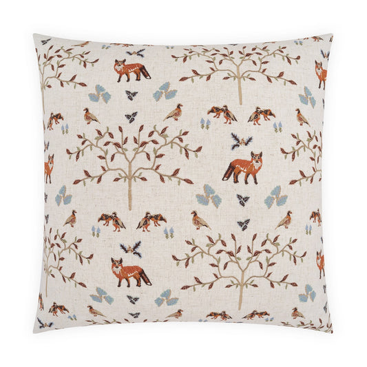 D.V. KAP HOME   24" x 24" Vulpine Novelty, Embroidery    - 4350-2424