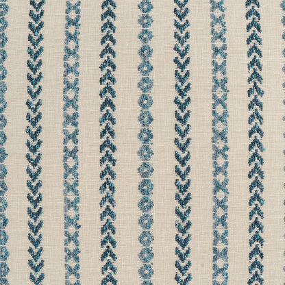 D.V. KAP HOME   24" x 24" Levan Stripes, Beach, Global, Embroidery    - 4354-B-2424