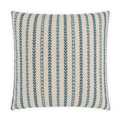 D.V. KAP HOME   24" x 24" Levan Stripes, Beach, Global, Embroidery    - 4354-B-2424