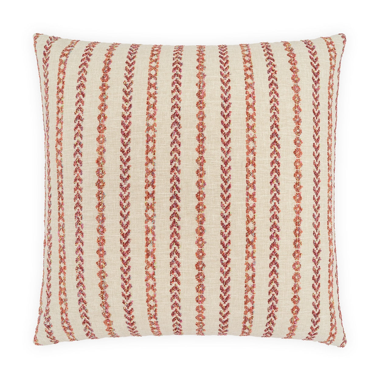 D.V. KAP HOME   24" x 24" Levan Stripes, Beach, Global, Embroidery    - 4354-G-2424