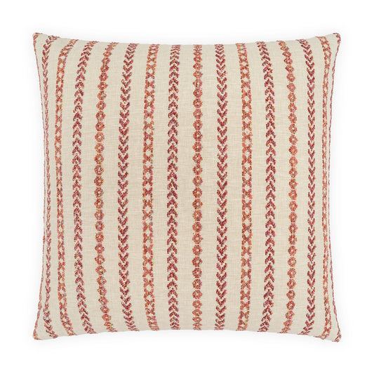 D.V. KAP HOME   24" x 24" Levan Stripes, Beach, Global, Embroidery    - 4354-G-2424