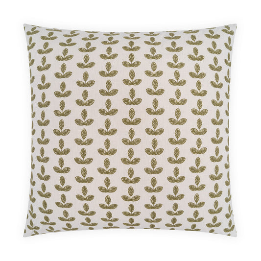 D.V. KAP HOME   24" x 24" Clemence Floral, Embroidery, Farmhouse    - 4355-D-2424