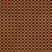 SCHUMACHER  CUT & PATTERNED VELVETS FENWICK CHECK VELVET   Red/Gold   - 43551