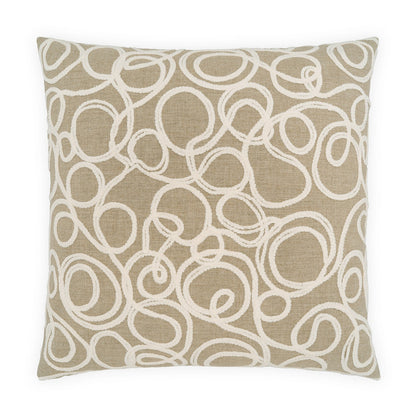 D.V. KAP HOME   24" x 24" Ovalu Modern, Abstract, Geometric, embroidery    - 4360-2424