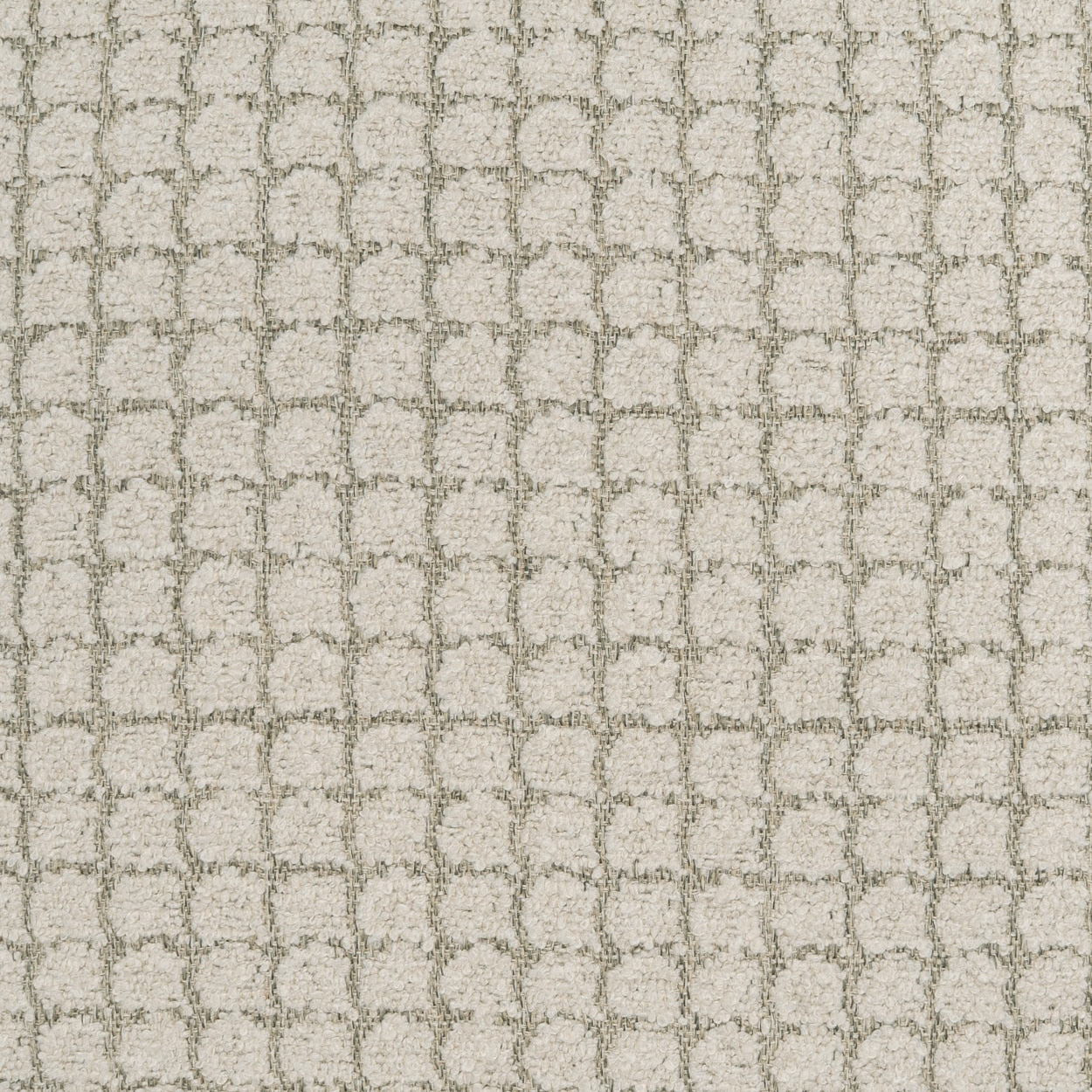 D.V. KAP HOME 4364-I-YARD Maje Fabric - Ivory Circular - Dots, Modern, Farmhouse, Textured, Geometric  Ivory   - Maje