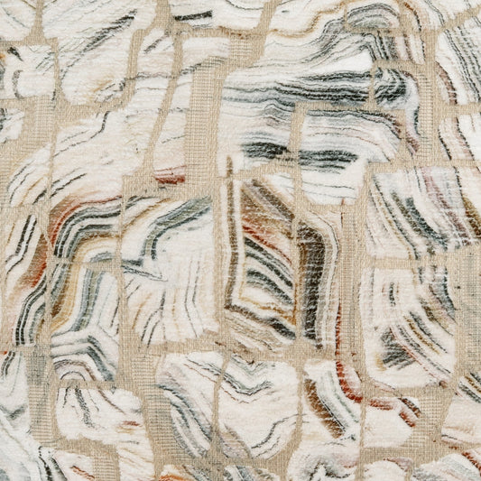 D.V. KAP HOME 4370-YARD Cosso Fabric Transitional, Abstract, Modern  Tan, Ivory   - Cosso