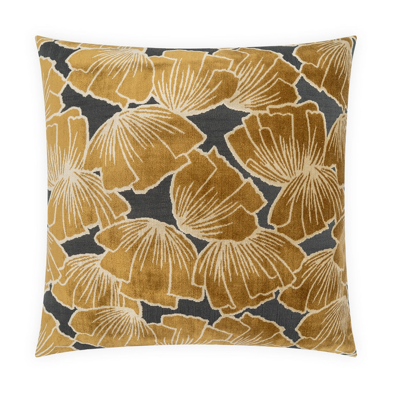 D.V. KAP HOME   24" x 24" Gweneth Abstract, Transitional, Floral    - 4374-C-2424