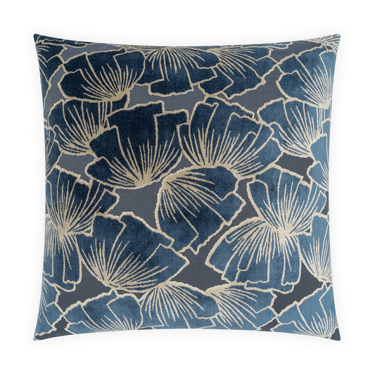 D.V. KAP HOME   24" x 24" Gweneth Abstract, Transitional, Floral    - 4374-I-2424