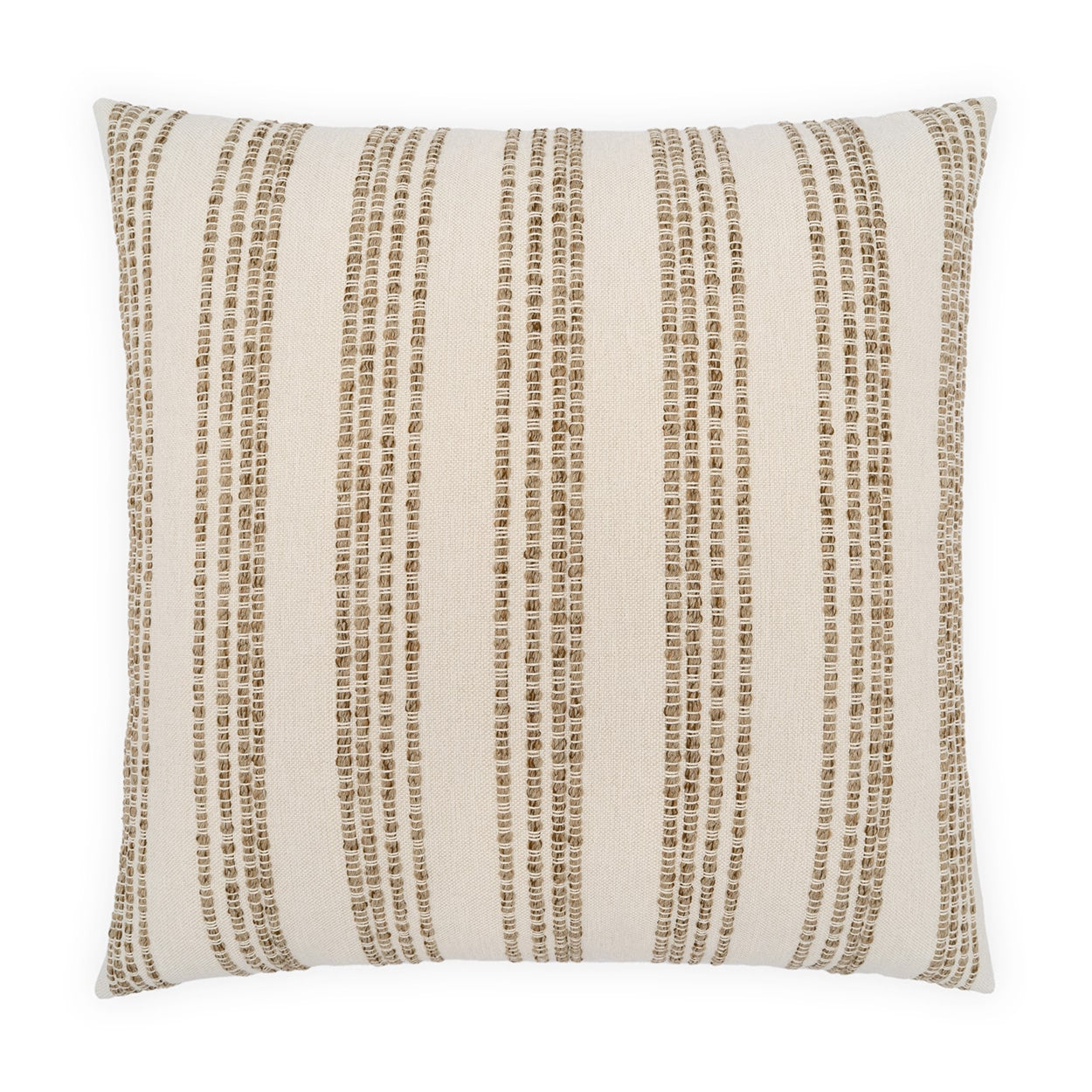 D.V. KAP HOME   24" x 24" Loom Line Stripes, Global, Farmhouse, Beach    - 4398-E-2424