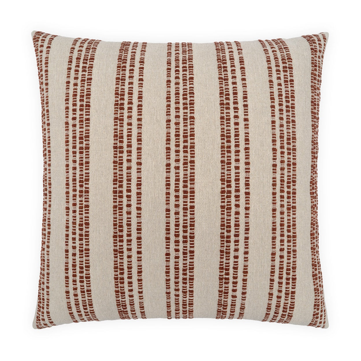 D.V. KAP HOME   24" x 24" Loom Line Stripes, Global, Farmhouse, Beach    - 4398-P-2424