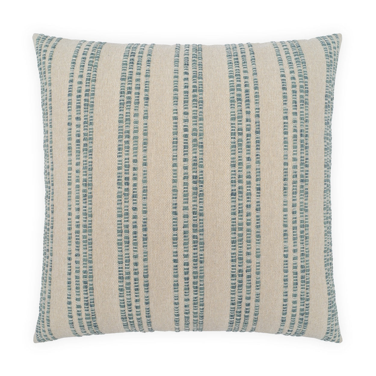 D.V. KAP HOME   24" x 24" Loom Line Stripes, Global, Farmhouse, Beach    - 4398-S-2424