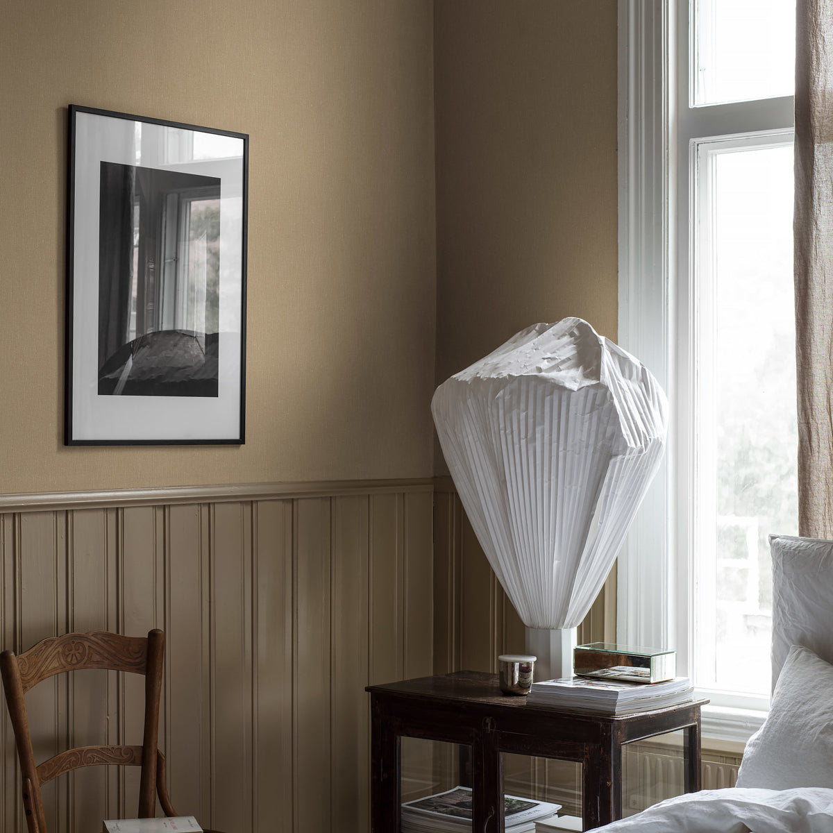 SCHUMACHER  Borastapeter LINEN   GOLDEN LINEN   - 4407