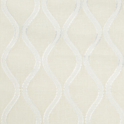 KRAVET BASICS EMBROIDERY GEOMETRIC WHITE,WHITE,   - 4436.101.0