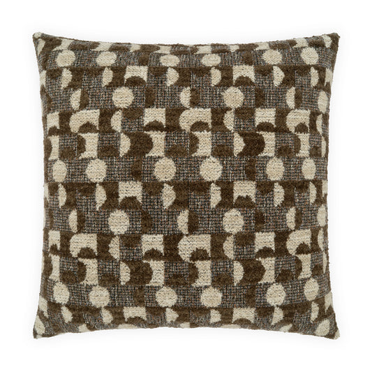 D.V. KAP HOME   24" x 24" Shallow Pillow - Brown     - 4469-B-2424