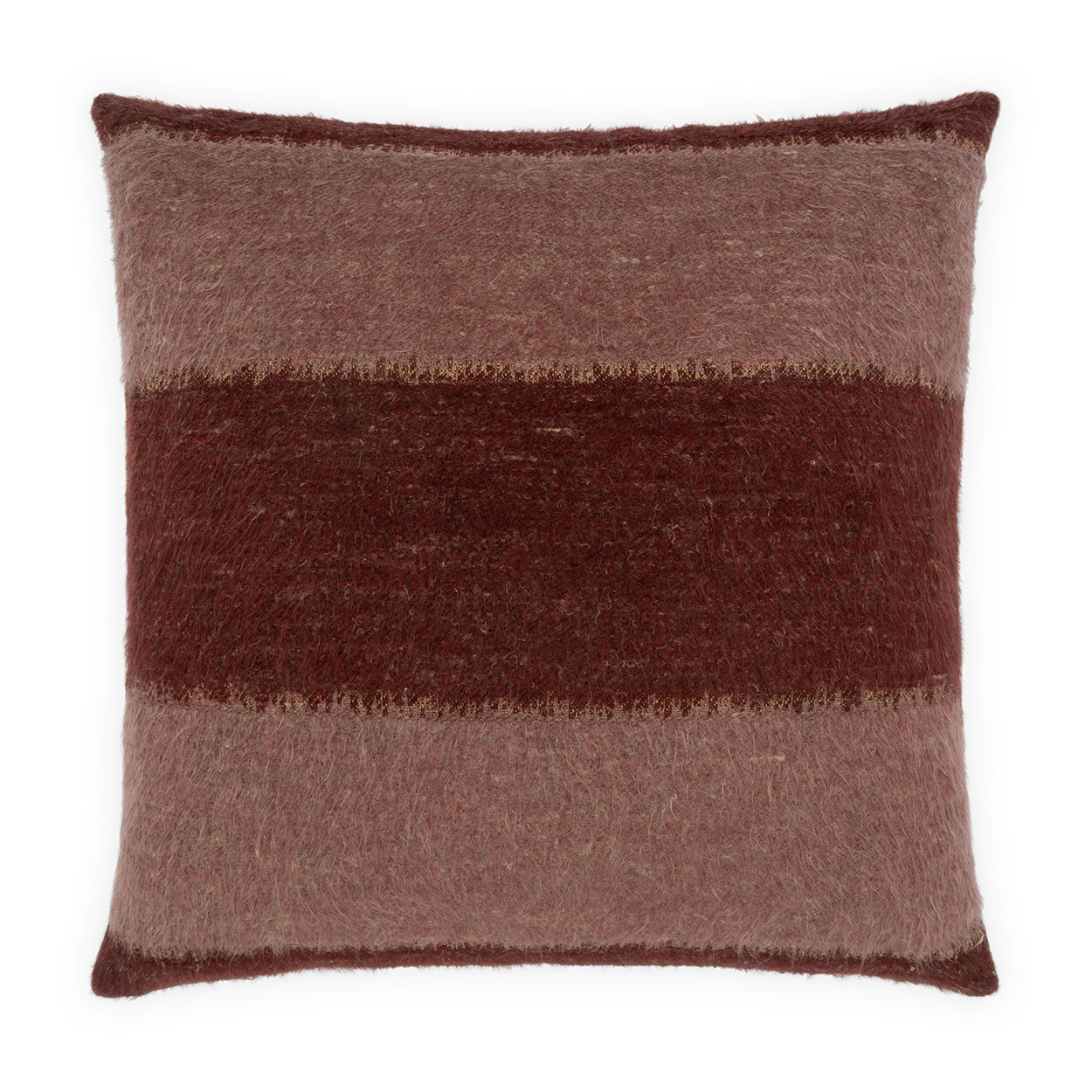 D.V. KAP HOME   24" x 24" Mustang Pillow - Berry     - 4477-B-2424