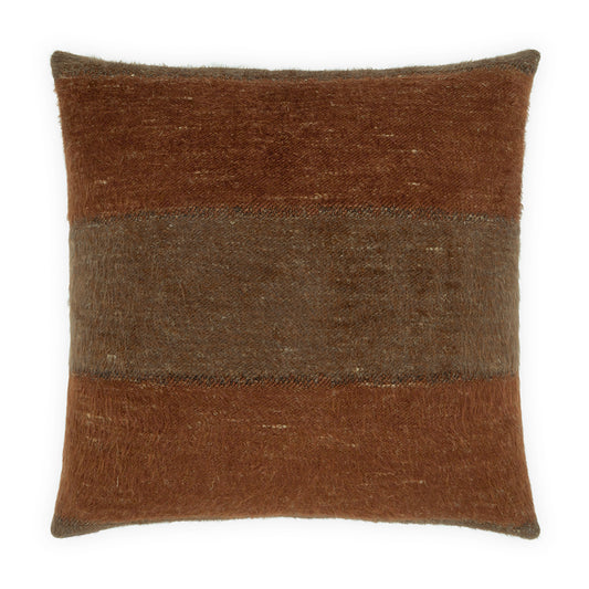 D.V. KAP HOME   24" x 24" Mustang Pillow - Russet     - 4477-R-2424