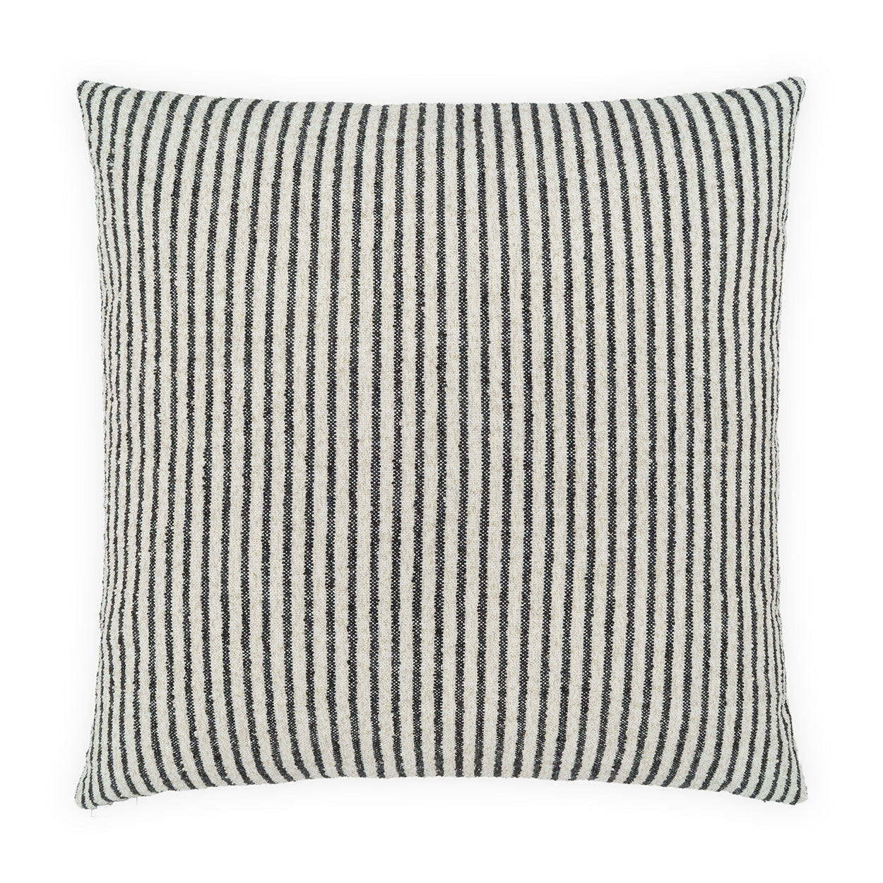 D.V. KAP HOME   24" x 24" Matelot Stripe Pillow - Black     - 4481-B-2424