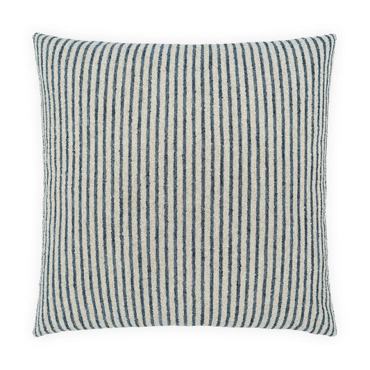 D.V. KAP HOME   24" x 24" Matelot Stripe Pillow - Indigo     - 4481-I-2424