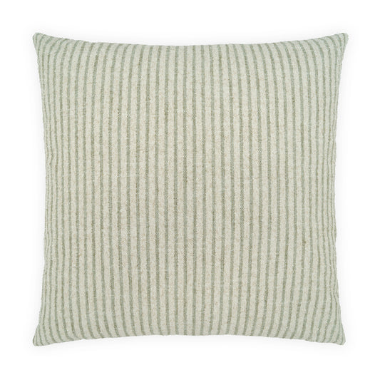D.V. KAP HOME   24" x 24" Matelot Stripe Pillow - Sage     - 4481-S-2424