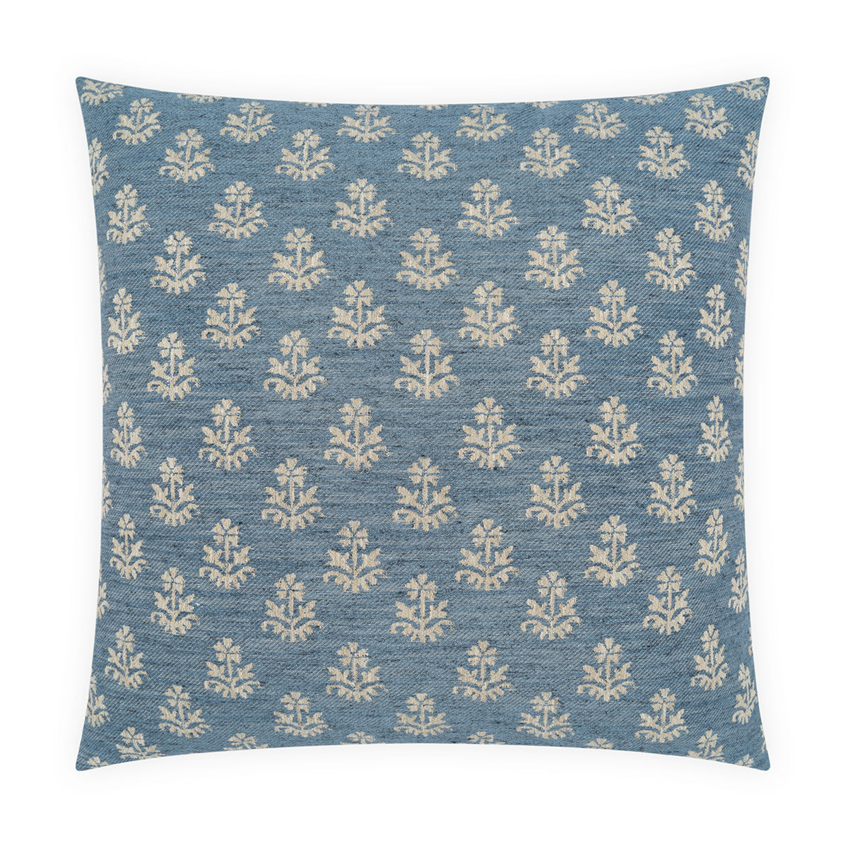 D.V. KAP HOME   24" x 24" Briar Pillow - Indigo     - 4482-I-2424
