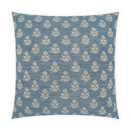 D.V. KAP HOME   24" x 24" Briar Pillow - Indigo     - 4482-I-2424