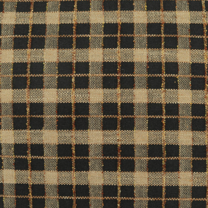 D.V. KAP HOME   24" x 24" Wickerwork Plaid Pillow - Sable     - 4485-S-2424