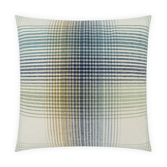 D.V. KAP HOME   24" x 24" Linox Pillow - Blue     - 4488-B-2424