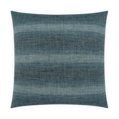 D.V. KAP HOME   24" x 24" Chambray Stripe Pillow - Denim     - 4493-D-2424