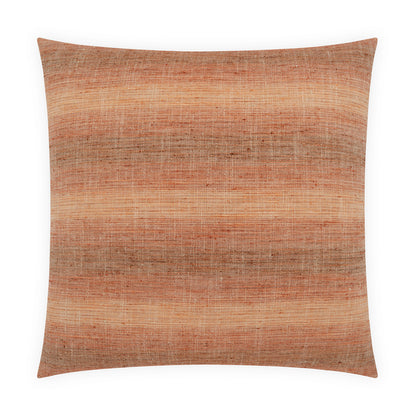 D.V. KAP HOME   24" x 24" Chambray Stripe Pillow - Sunset     - 4493-S-2424