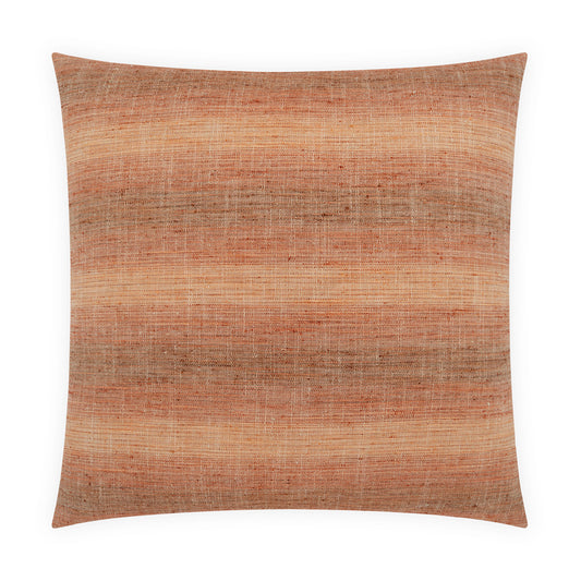 D.V. KAP HOME   24" x 24" Chambray Stripe Pillow - Sunset     - 4493-S-2424