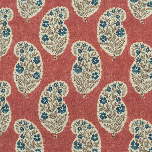 D.V. KAP HOME 4494-C-YARD Boteh Fabric - Crimson      - Boteh