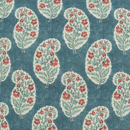 D.V. KAP HOME   24" x 24" Boteh Pillow - Indigo     - 4494-I-2424