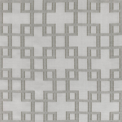 KRAVET BASICS SHEER LATTICE/SCROLLWORK WHITE,GREY,   - 4494.11.0