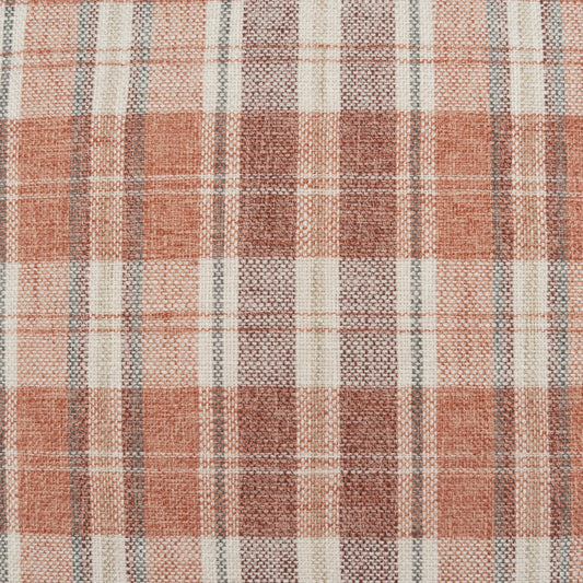 D.V. KAP HOME 4495-B-YARD Breton Plaid Fabric - Berry      - Breton Plaid