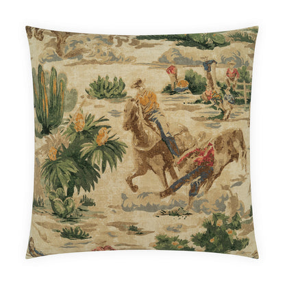 D.V. KAP HOME   24" x 24" Saddler Pillow - Twine     - 4496-T-2424